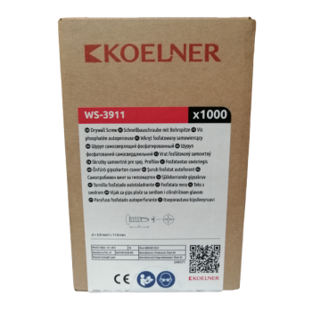KOELNER Wkręt pchła 3,9 x 11mm WS-3911 1000szt.