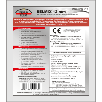 Włókna polipropylenowe do betonu 900g 12mm